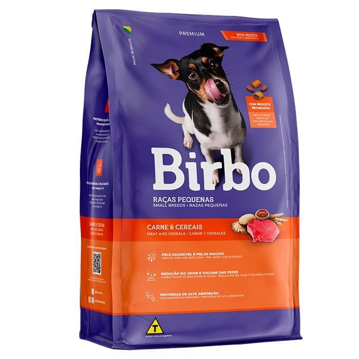 Ração Birbo Raça Pequena Carne e Cereais 1kg
