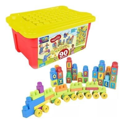 Brinquedo para Montar Super Caixa Divertida III 90 Peças – Dismat