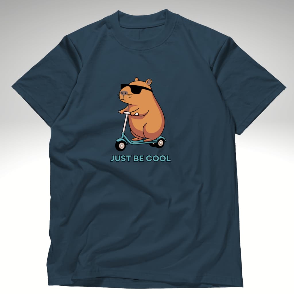 Camiseta  Básica Masculina 100% Algodão Estampa Capivara