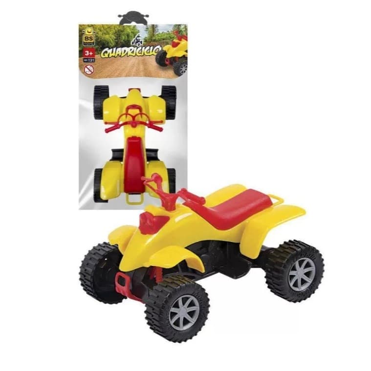 Carrinho Quadriciclo infantil de plástico 13cm Bs Toys
