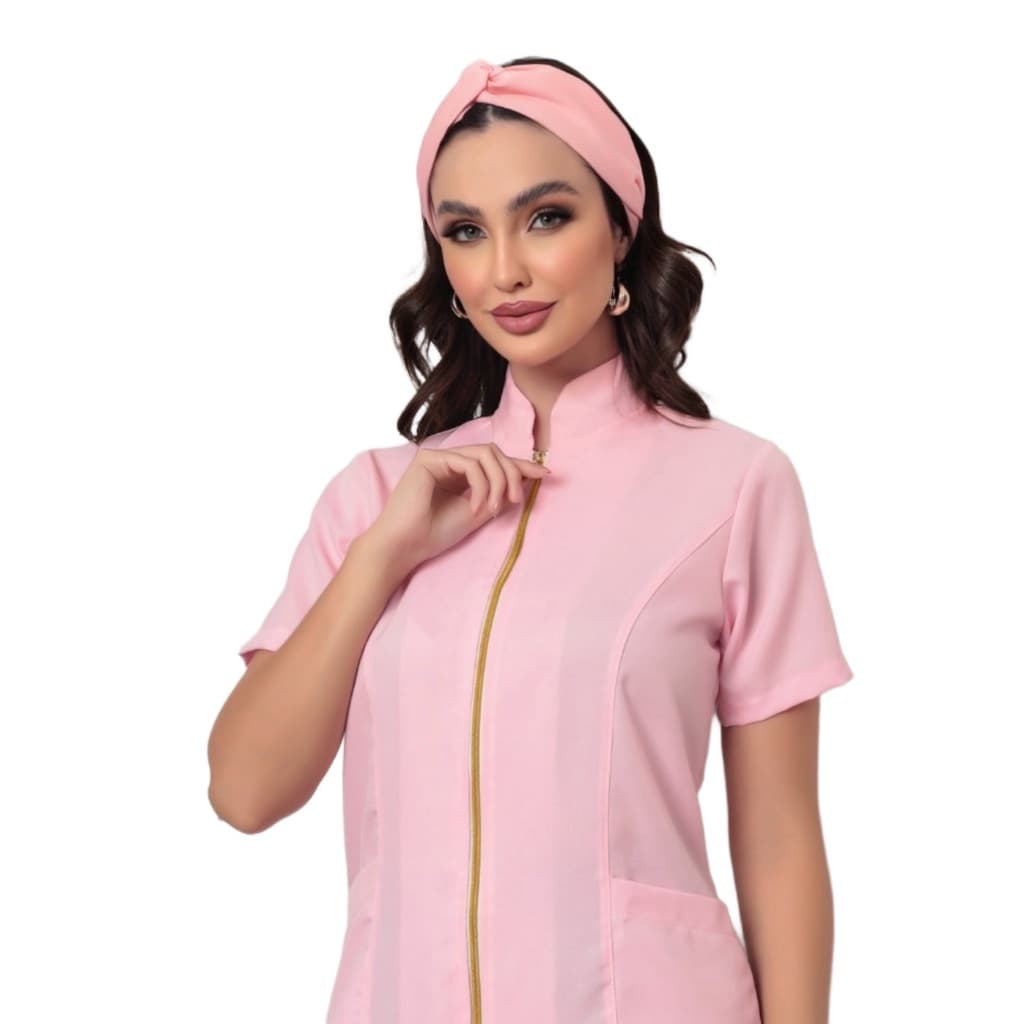 Turbante Feminina Eva Rosa Gardenia Uniformes