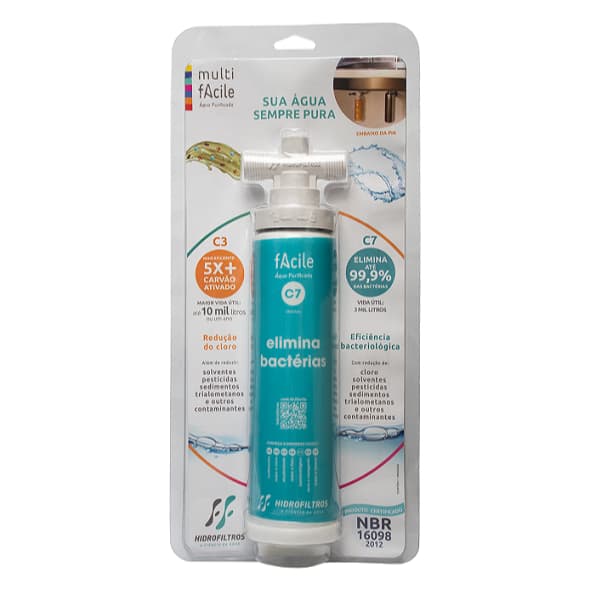 Purificador Filtro de Água Multi Facile C7 Anti Bactéria