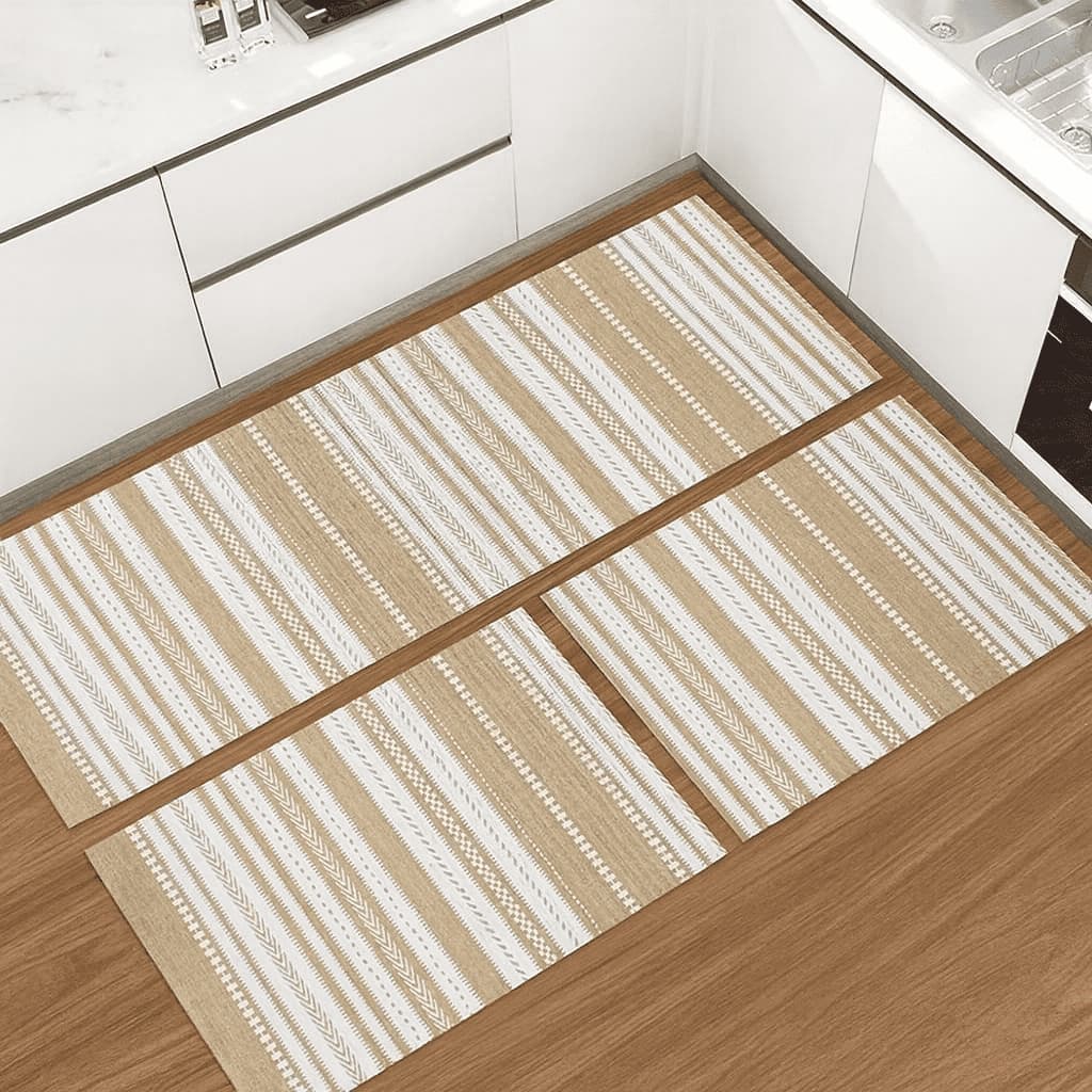 Kit Tapete 3 peças para cozinha, Capachos e Passadeira, entrada de porta, beira cama, tecido firme e resistente