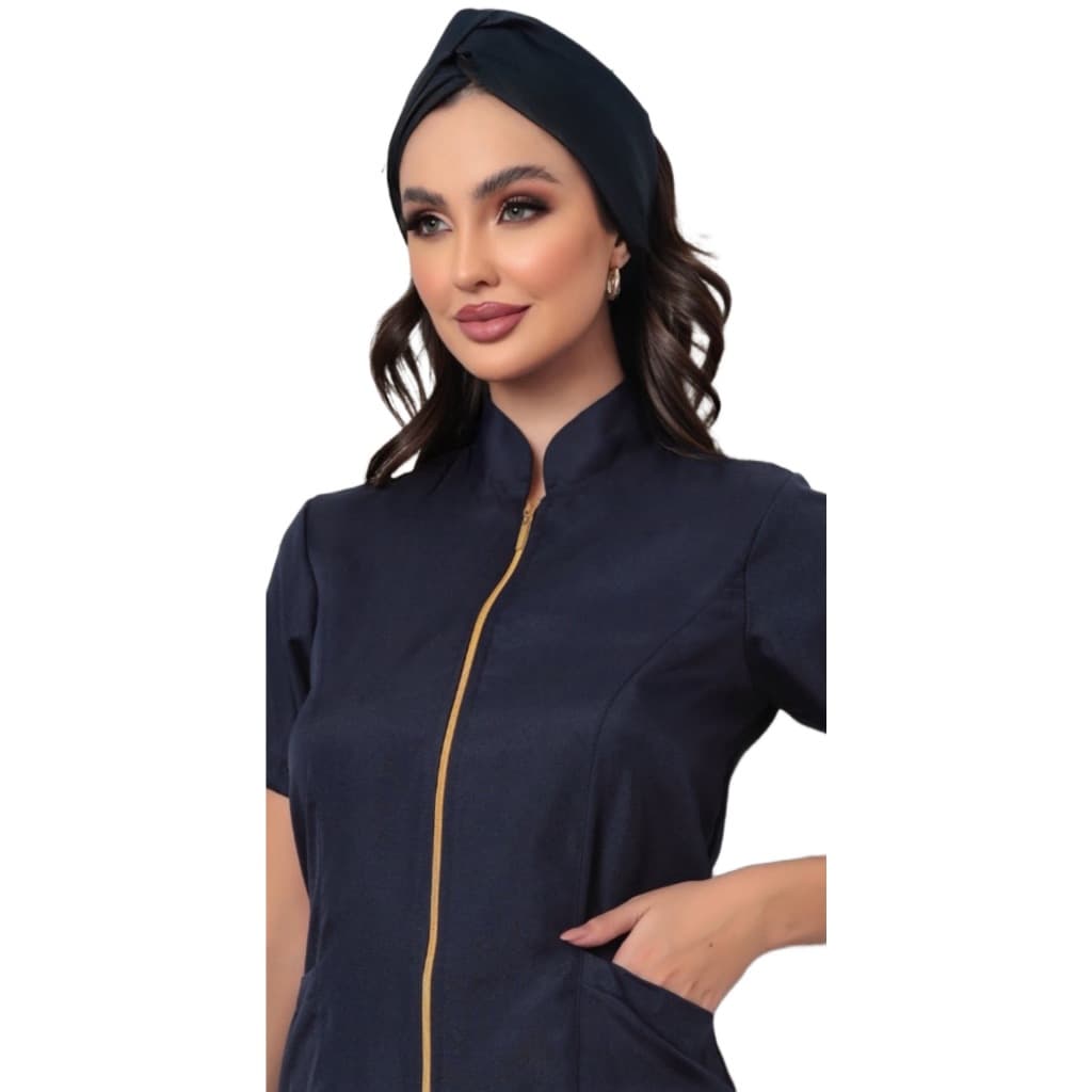 Turbante Feminina Eva Azul Marinho Gardenia Uniformes