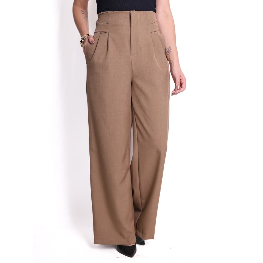 Calça Social Pantalona Alfaiataria TWILL Moda Feminina Lançamento COD 152