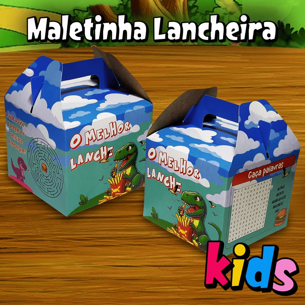 Caixa Embalagem Maleta Lembrancinha Presentes Kit Lanches Lancheira – 10, 20, 30, 50 unidades