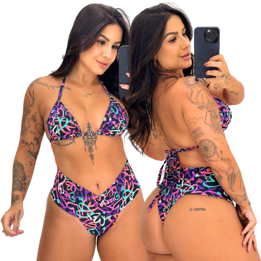 Biquíni Levanta Bumbum Forro Efeito Lipo Moderado