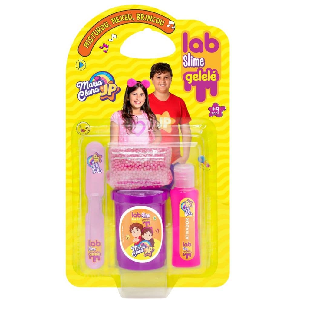 KIT FAZER SLIME MARIA CLARA JP GLITTER TINTA GELELÉ AMOEBA FAÇA VOCÊ MESMO PRESENTE CRIANÇA NATAL