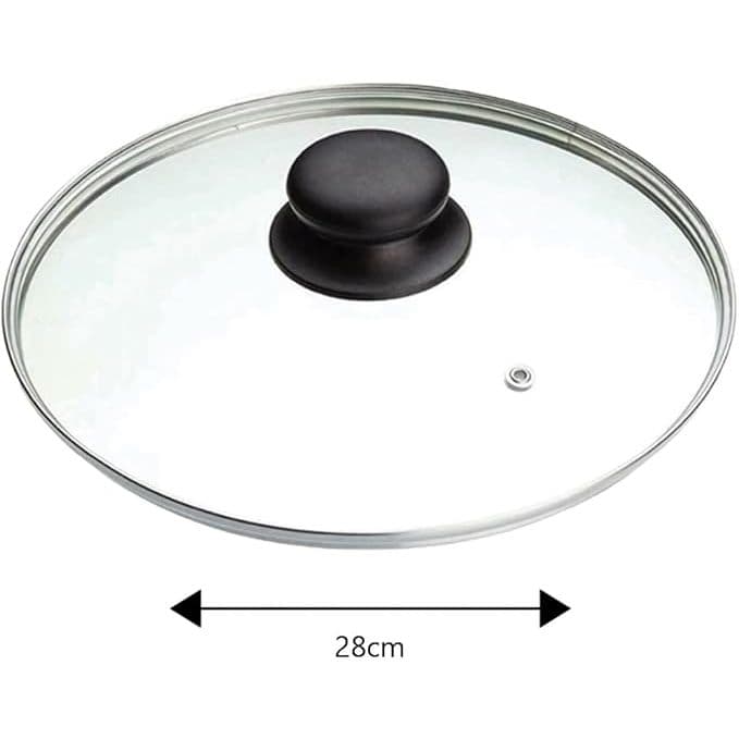 tampa de vidro 28cm