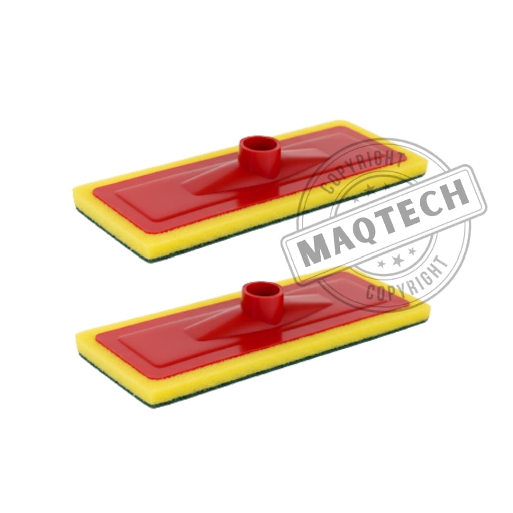 Kit 2 Rodo Esponja Espuma Lava Piso e Azulejo Esfregão Mop Abrasivo Limpeza Pesada Sem Cabo Multiuso