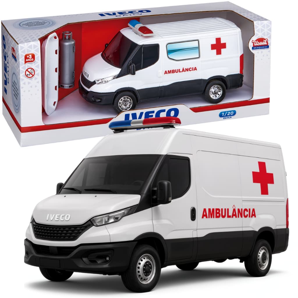 Van Iveco Daily Ambulância Brinquedo Abre Portas Acessórios