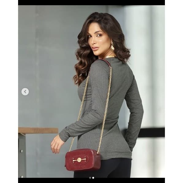 Blusa Feminina Estilosa | Blusa manga longa feminina -  Malha canelada - Blusa Monarca