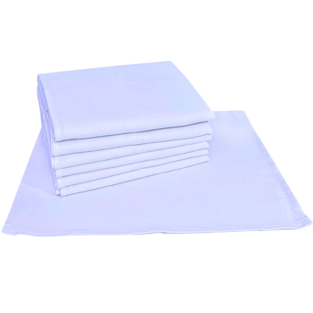 Kit 12 Panos de Prato Branco Extra Du Chef 50X75 - 12 tramas (fechado) 100% Algodão