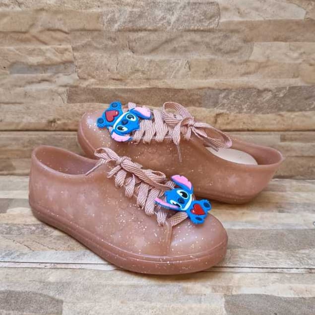 Tenis Infantil Feminino Stitch Emborrachado - Tamanho 29/30 - Tenis Infantil Menina Stitch