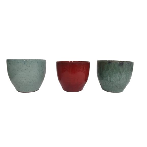 Vaso americano  cachepot ceramica  10x15
