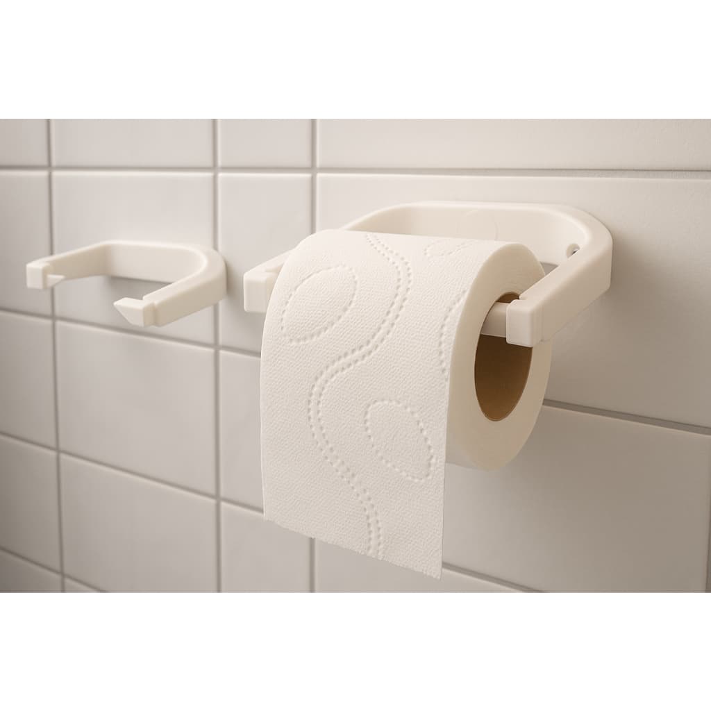 Suporte De Rolo De Papel Higiênico Acessórios Banheiro 3M ou parafuso
