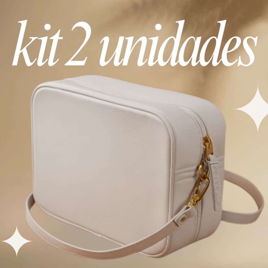Kit 2 Bolsas Feminina Pralolla Básica Transversal Linha Premium Moda Tendencia