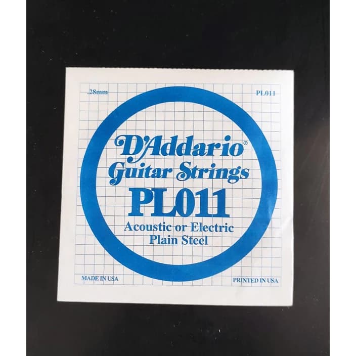 Corda Avulsa Mi 011 Guitarra E Violão Aço Daddario PL011