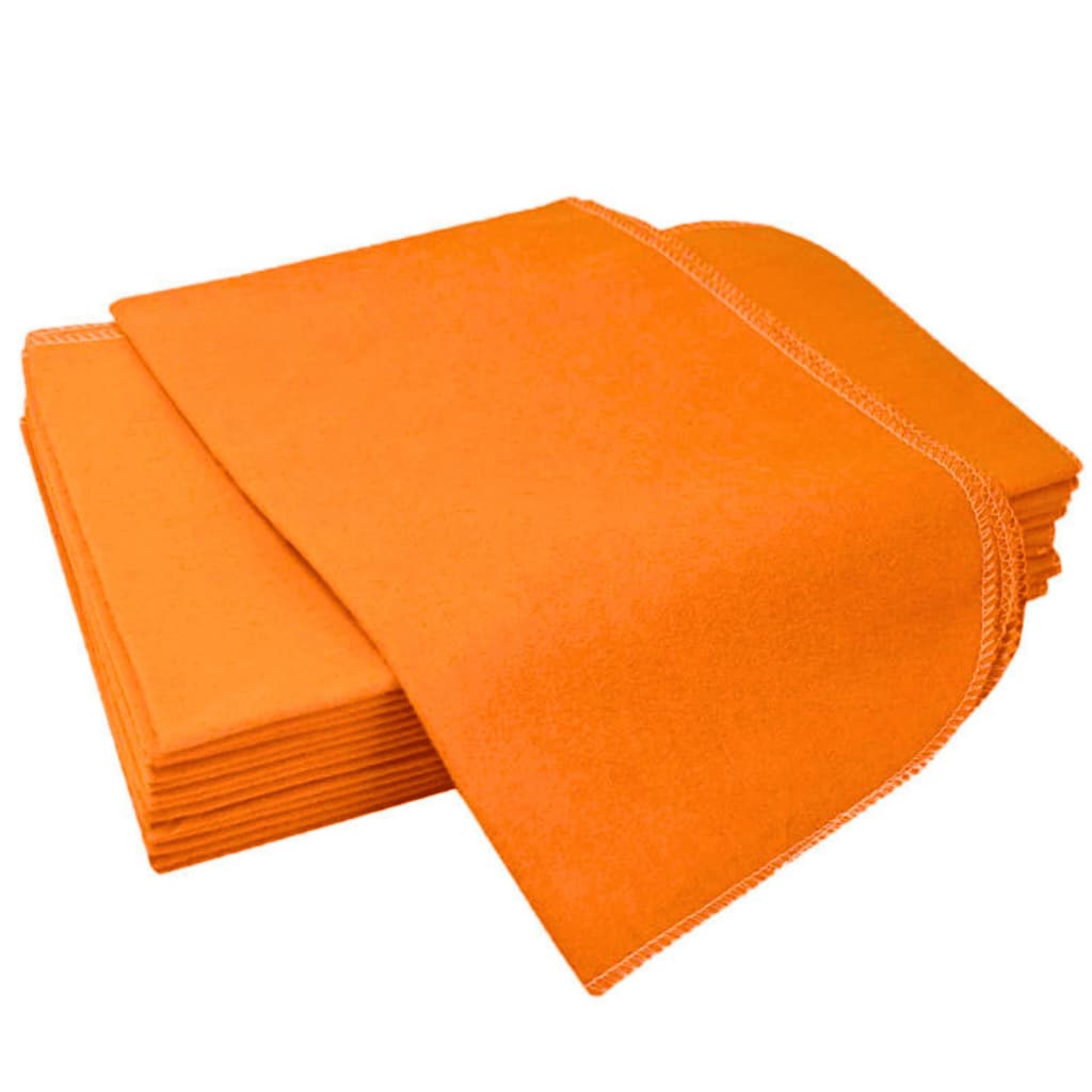 Flanela Ouro 38x58 - 6 Unidades Grande pano de limpeza e polimento algodão alta absorção
