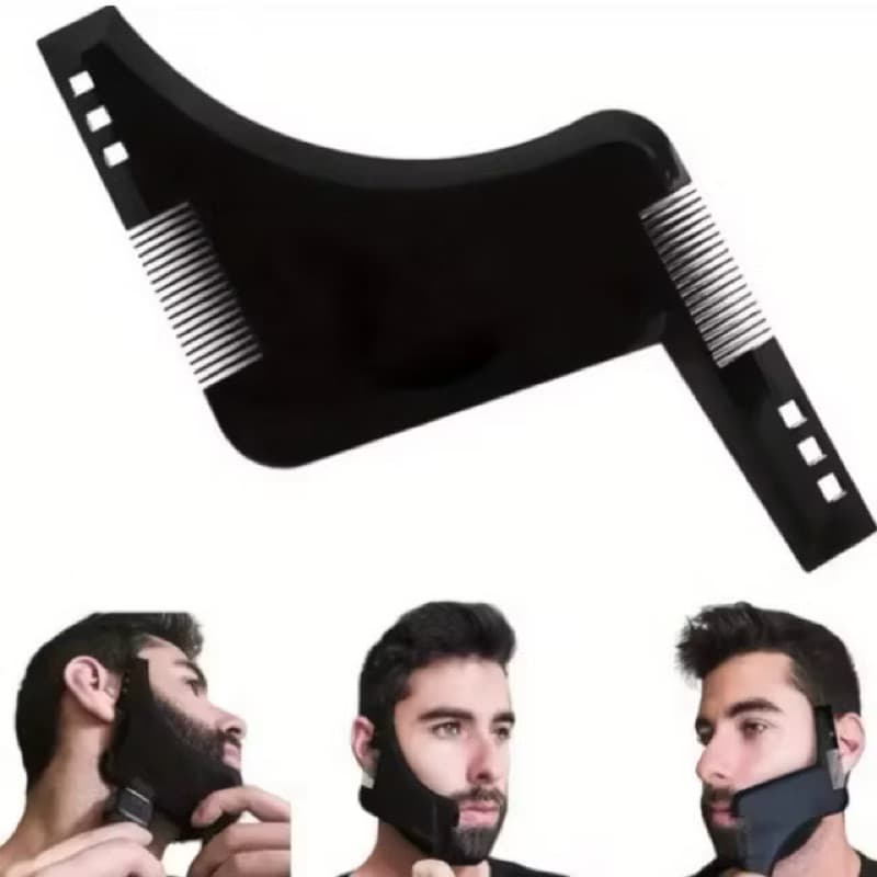 Régua Modeladora Para Barba Com Pente Molde Alinhador