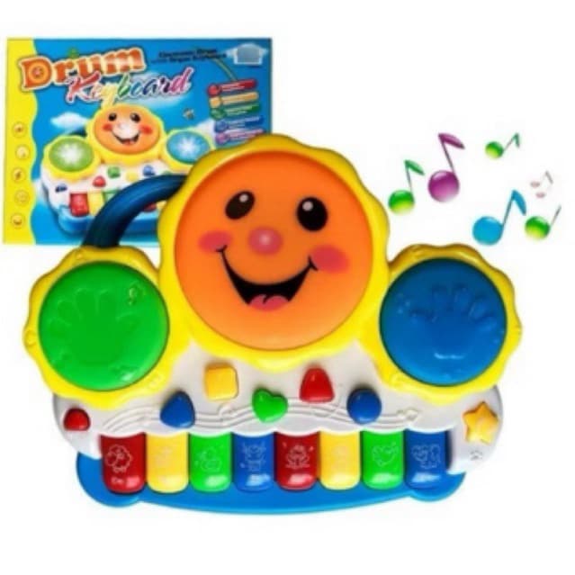 Teclado Piano Musical Bebê Brinquedo Infantil Divertido Drum