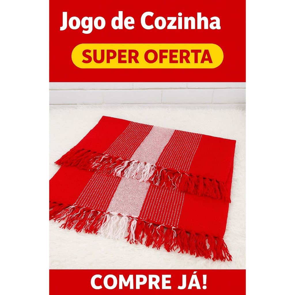 Jogo de Tapete Tear 3 Peças para Sala ou Quarto – Antiderrapante, Decorativo, Confortável