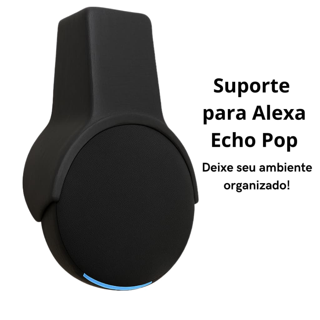 Suporte de Tomada para Alexa Echo Pop de Parede