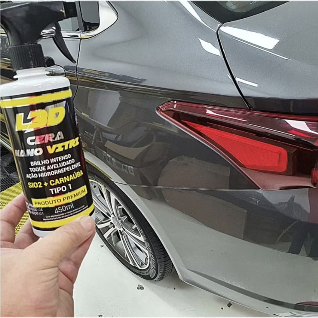 Vitrificador Automotivo / Cera Cristalizadora Automotiva / Pneu Pretinho L3d