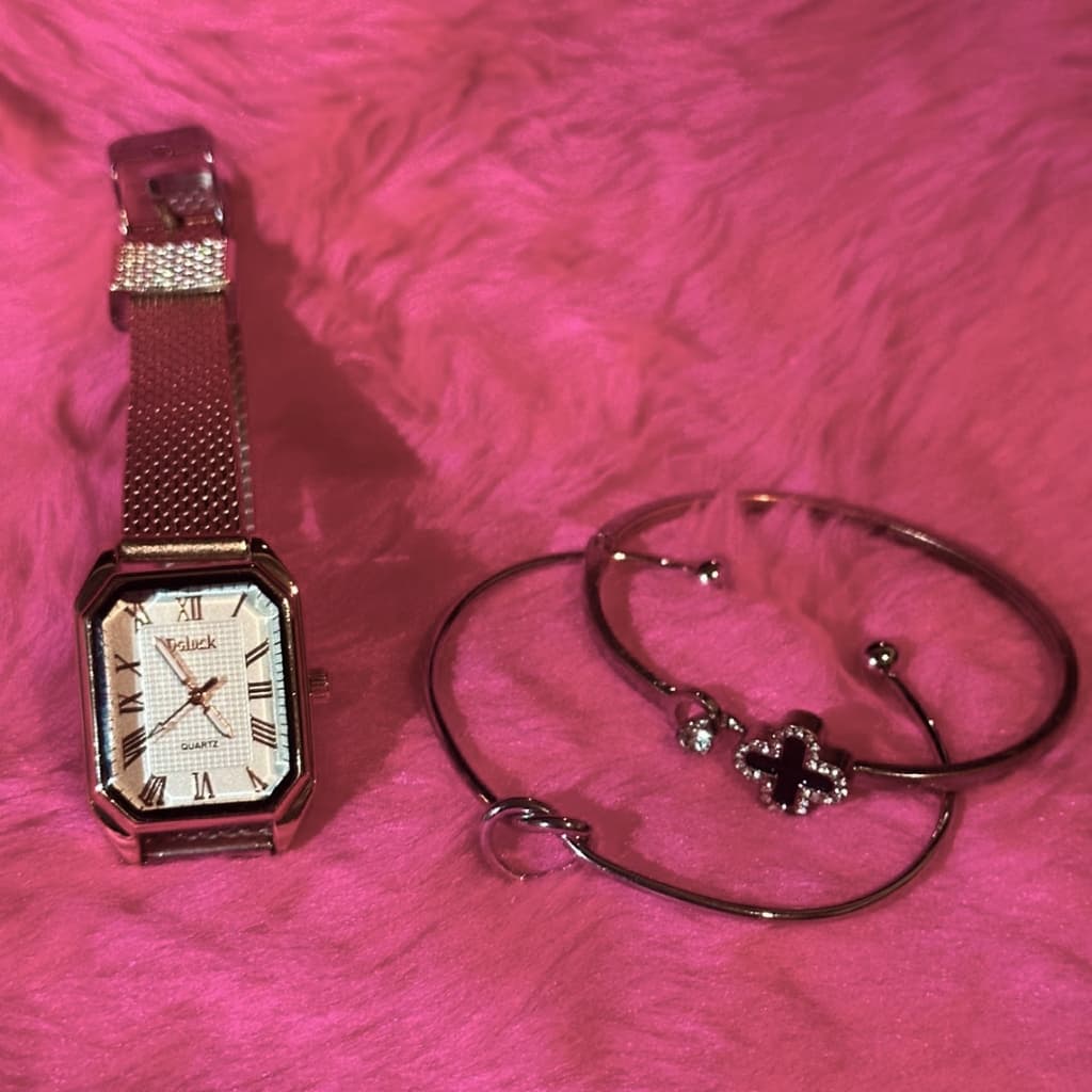 Relógio Feminino Moderno, Casual Clássico Quartzo Resina Dourado Branco/dourado Dourado-escuro