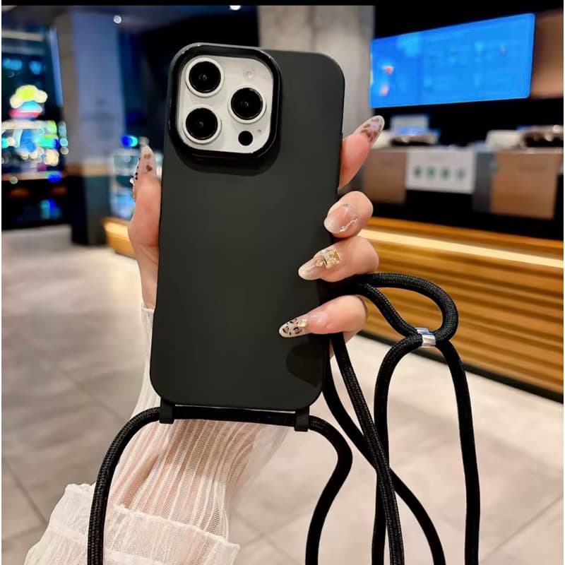 Capa Com Alça Colorida Compatível Para Iphone 16 Pro Max