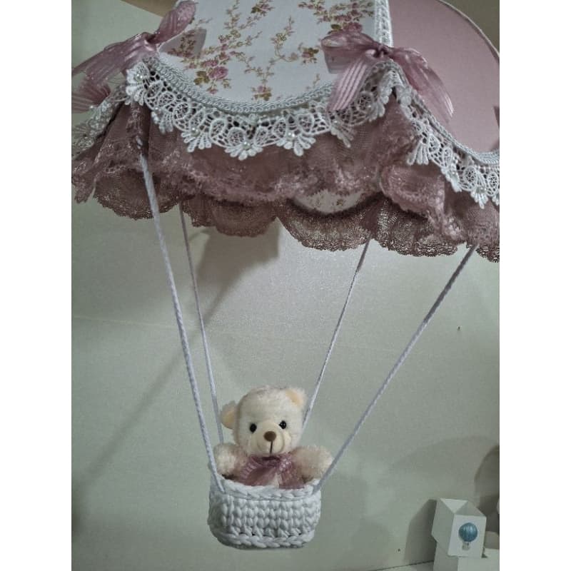 lustre pendente luxo paraquedas