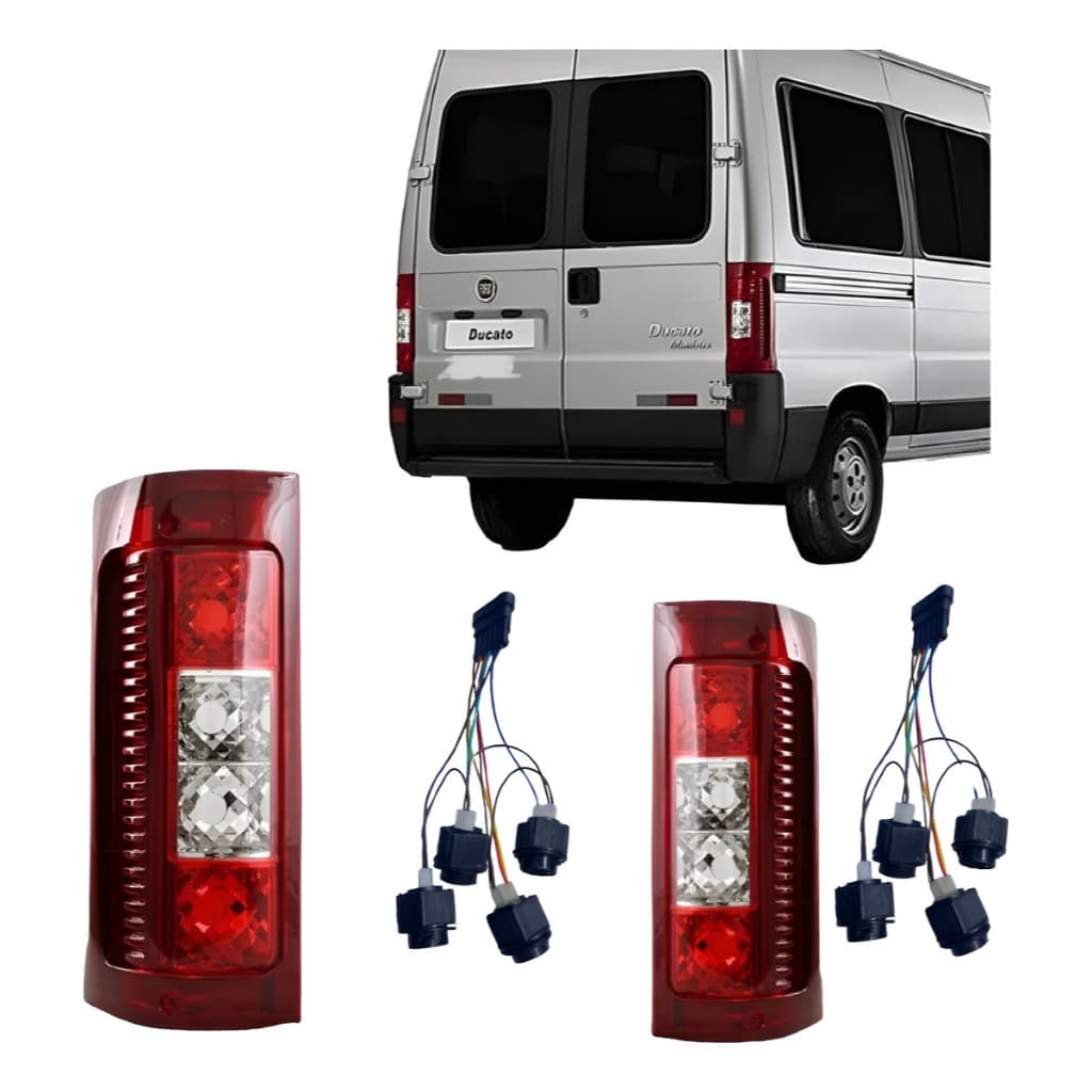 2 Chicotes Completo Lanterna Traseira Ducato Esquerdodireito