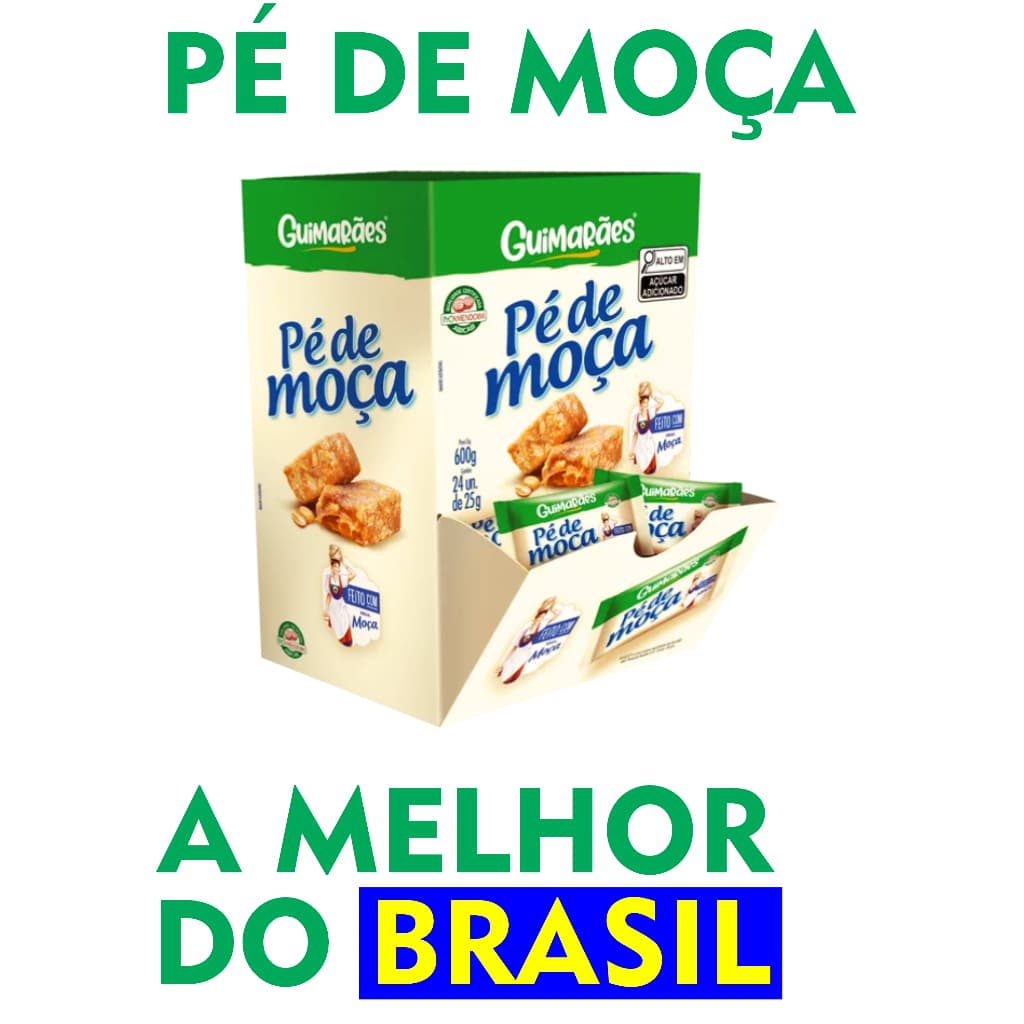 PÉ DE MOÇA DOCE DE AMENDOIN GUIMARAES O MELHOR DO  BRASIL ATACADO