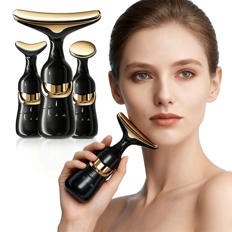 3 Em 1  Massageador Facial Profissional Elétrico Vibração Lifting Skin Firmeza Anti-idade Pescoço N7