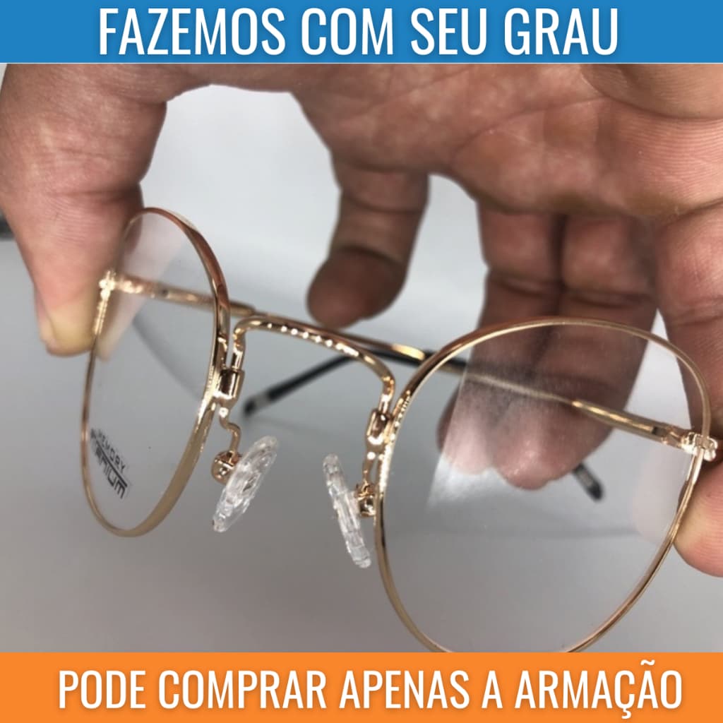 Armação Titânio Inquebrável 100% Flexível Ultra Leve