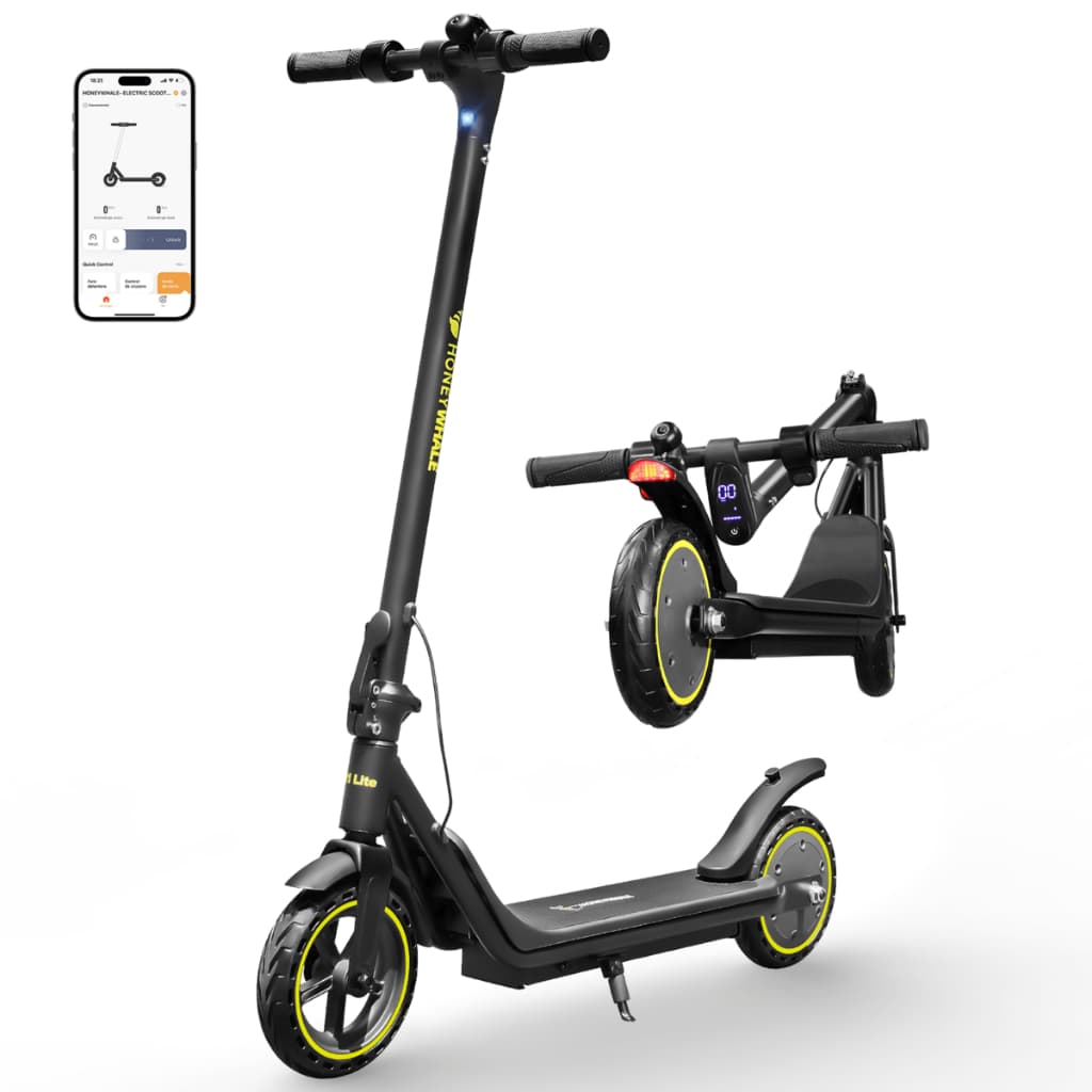 500W HONEYWHALE M1 LITE Patinete Elétrico Adulto 25KM/H 16KM