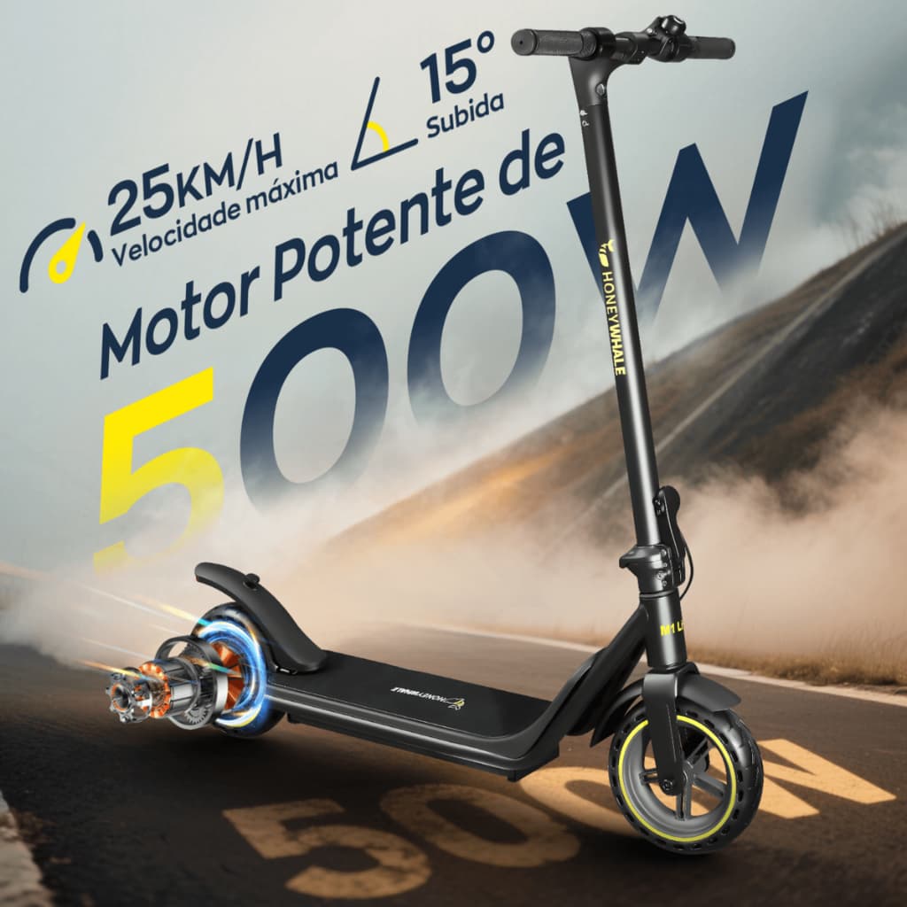 HONEYWHALE M1 LITE Patinete Elétrico Adulto 500W 25KM/H 16KM