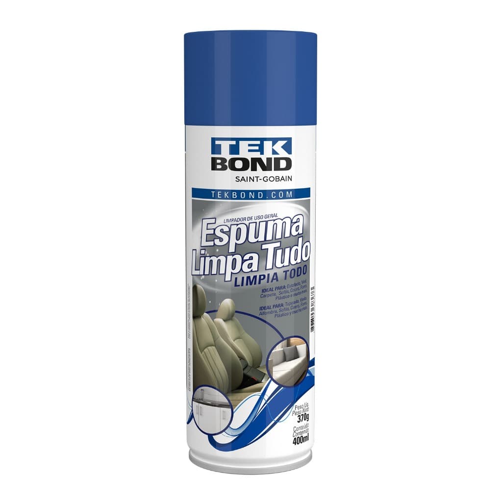 Espuma Limpa Tudo TekBond Branca Spray Para Higienização