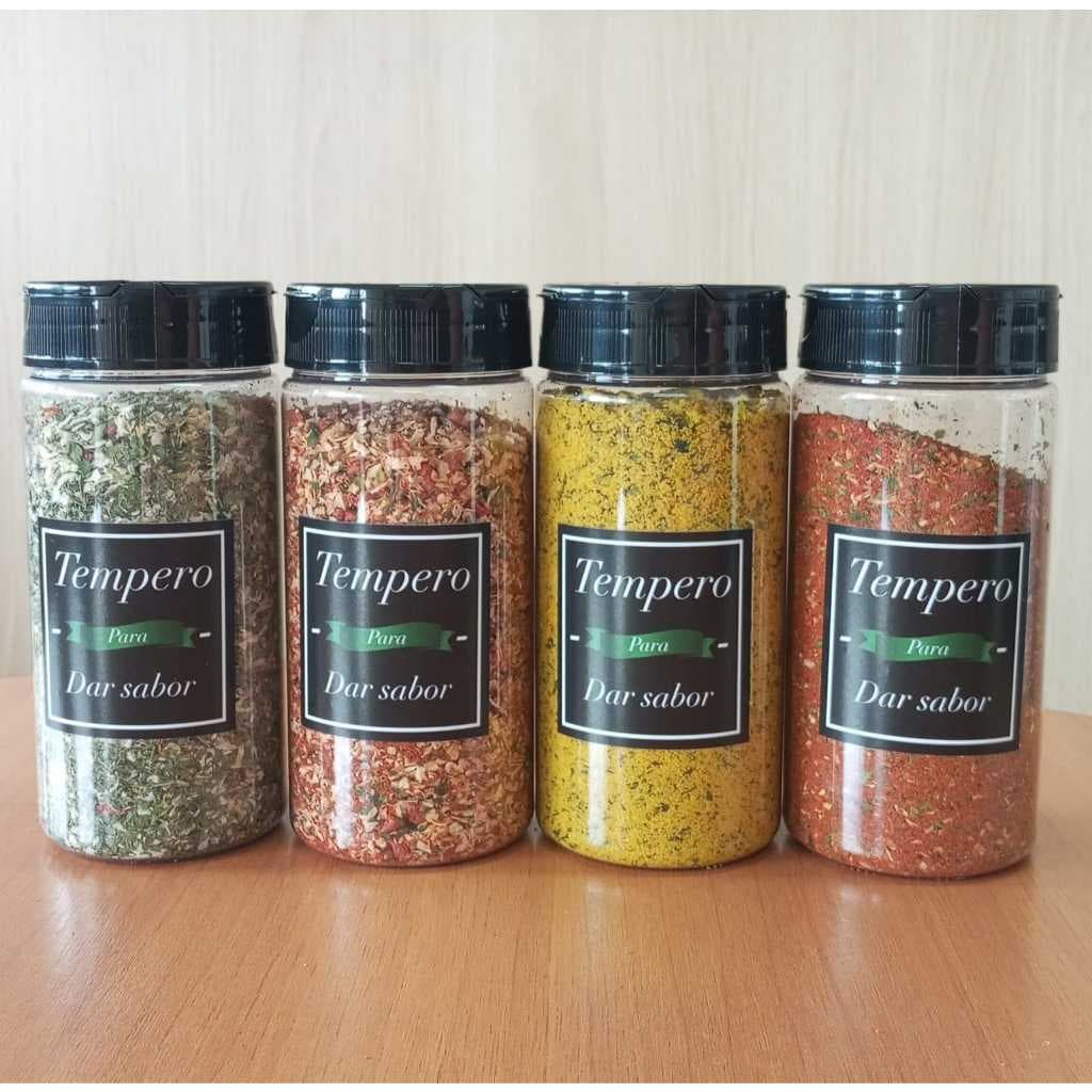 KIT 4 (QUATRO) Potes para Tempero 450ml - (PROMOÇÃO)