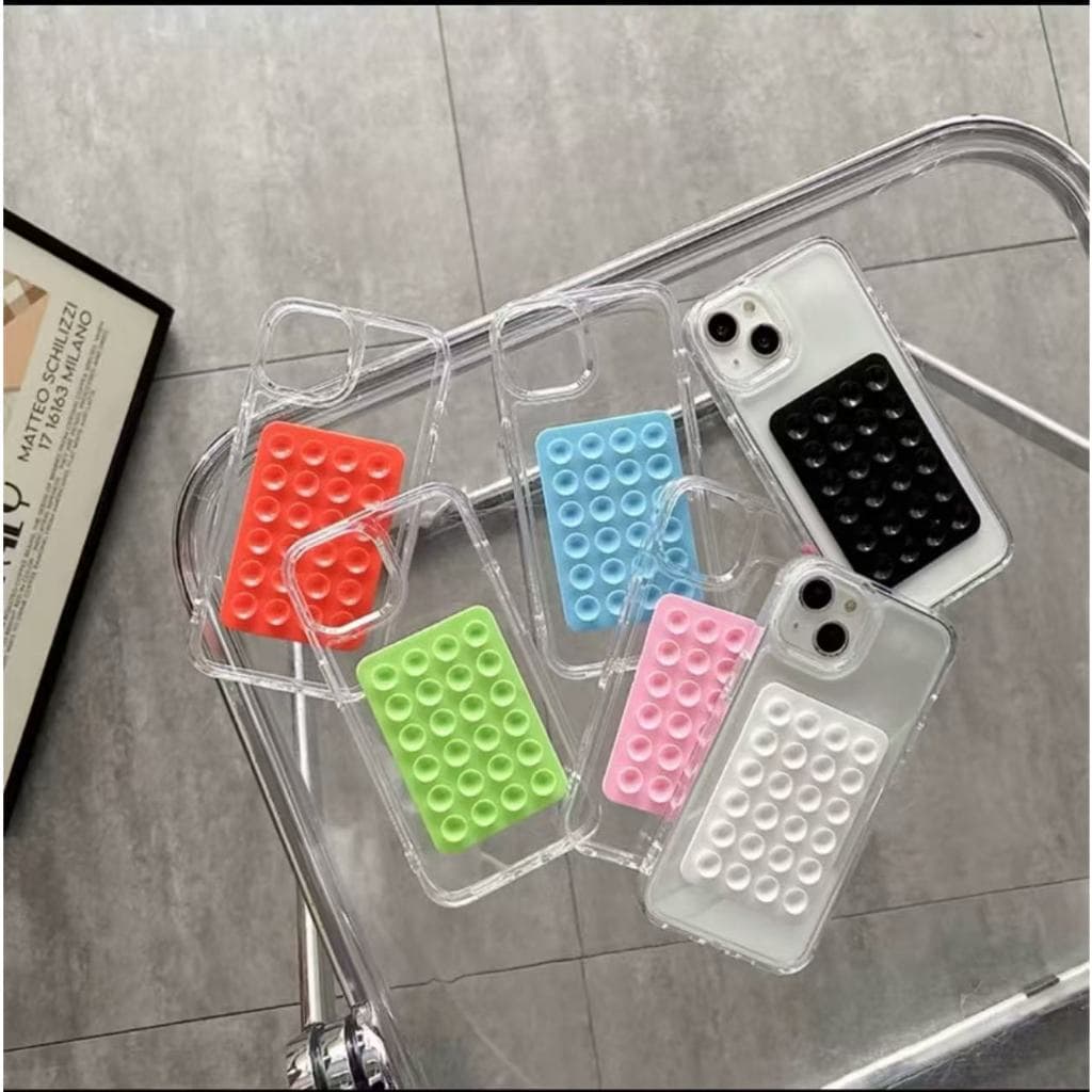 Suporte De Silicone Com Ventosa Para Capinha Celular sucção premium