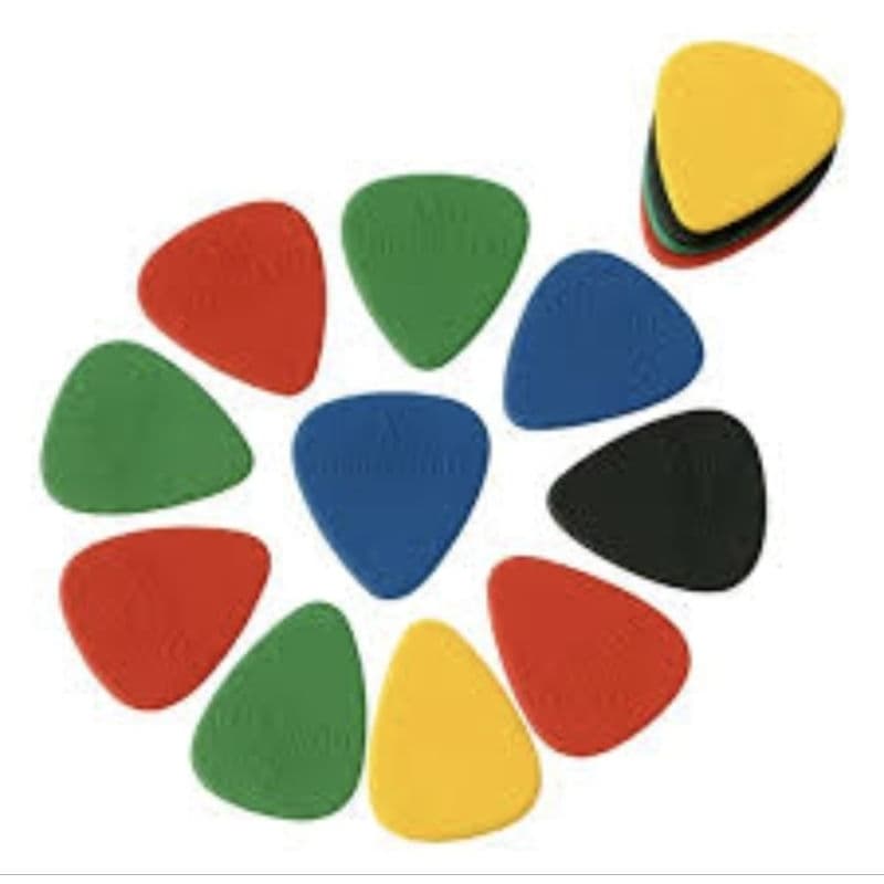 Kit com 3 Palhetas ABS para Violão - Ukulele - Guitarra