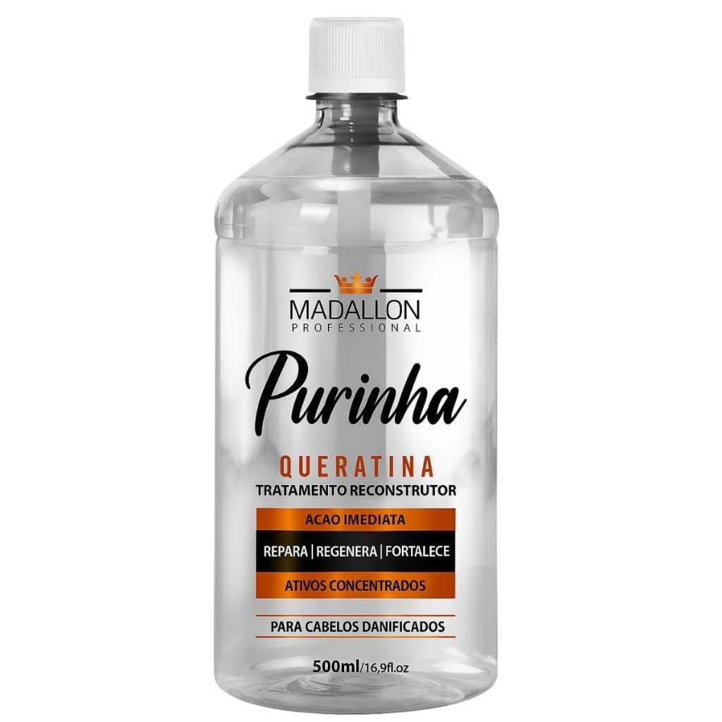 Queratina Purinha Líquida 500ml Madallon Reconstrutor