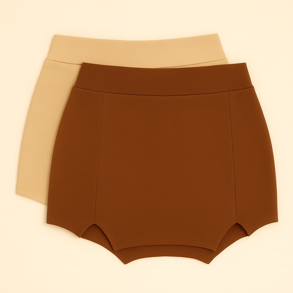 Kit 1 a  2 Short Saia Fenda Lateral Premium Moda Verão