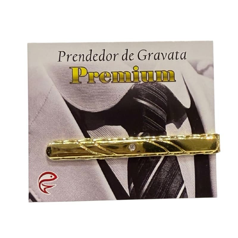Prendedor de gravata- 1unid.- prata e dourado, presente para varão-elegante prendedor