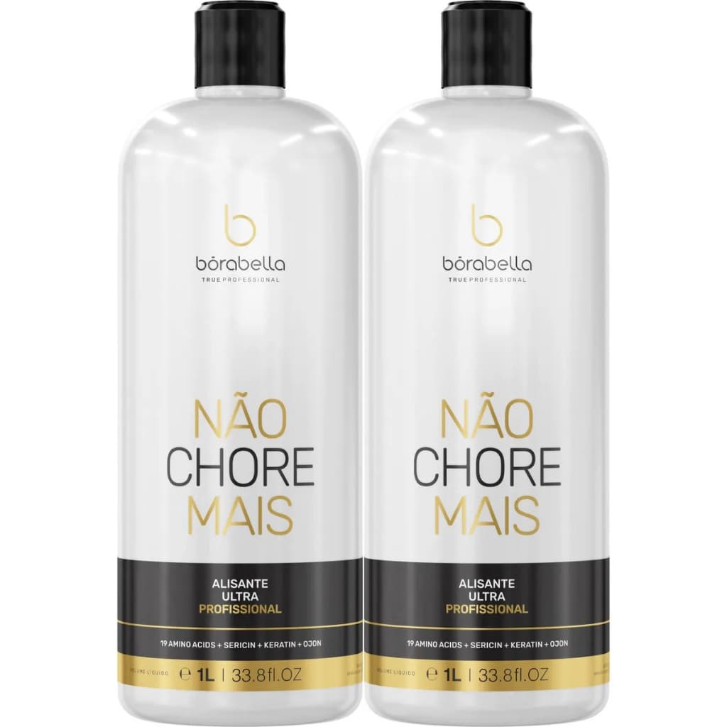 Kit 2 Ativo Progressiva Não Chore Mais Passo 2 Alisante Ultra 1l 19 Aminoacidos Borabella Original