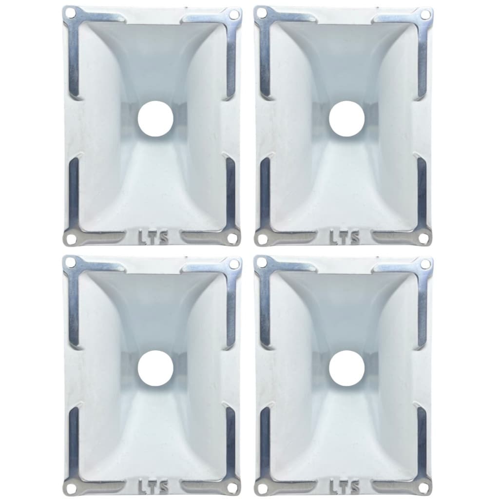 Kit 4 Corneta Lts 1209 Lente 12-09 1 Polegada Parafuso Jarro Trio Paredão Aluminio Quadrado