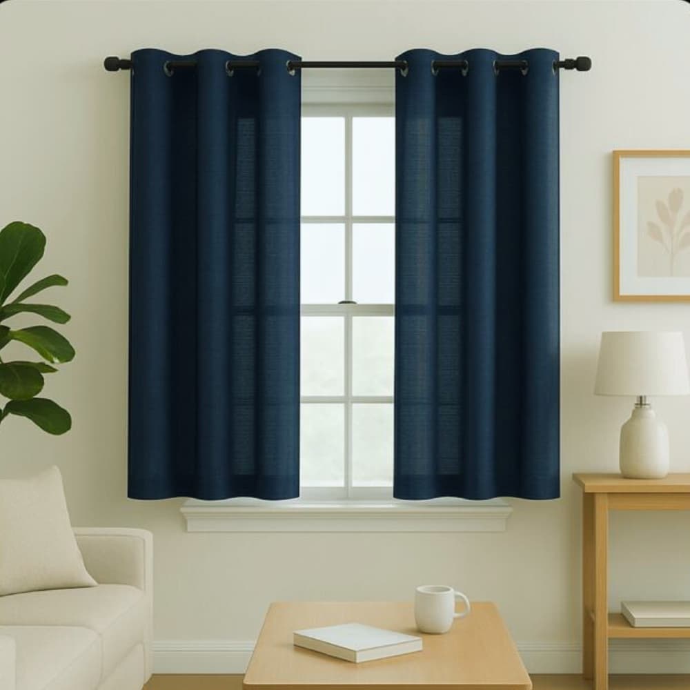 Cortina Lisa casa Luxo Varias Cores Para Sua Sala Escritório 2,00 X 1,50 cm