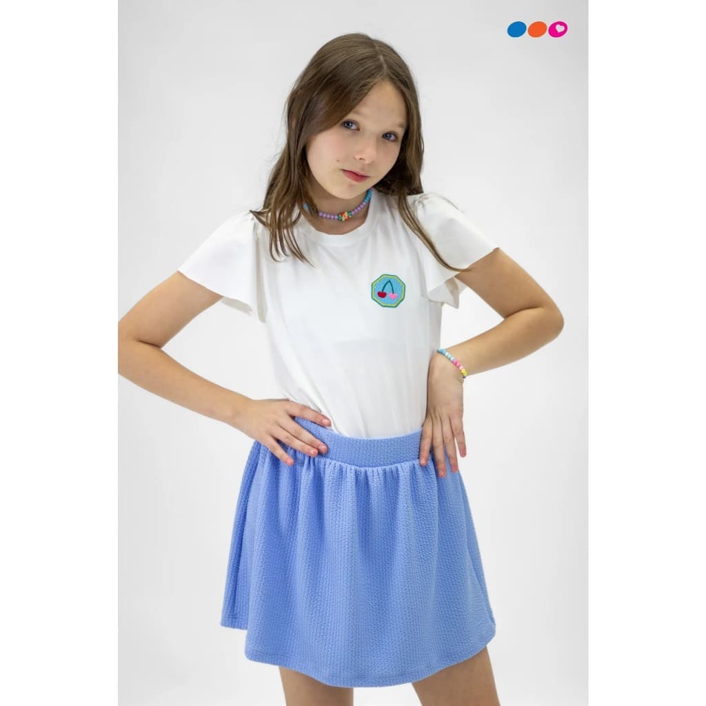 Conjunto Premium com Aplique Cereja Infantil/Juvenil