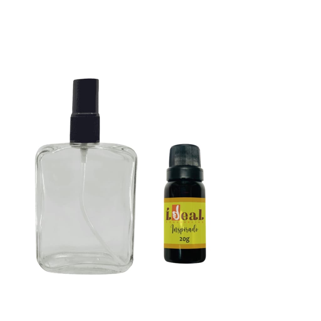 Kit com 1 perfume importado de 20 ml + Frasco de  Vidro Para Perfume100 ML - feminino