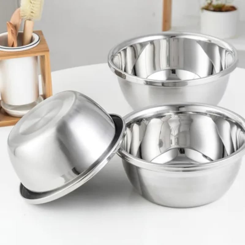 1 Tigela Bowl de Inox Multiuso | Ideal para Cozinhar, Servir e Armazenar